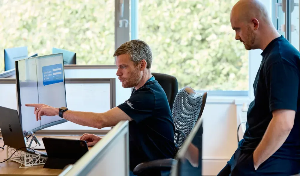 Developers working on software